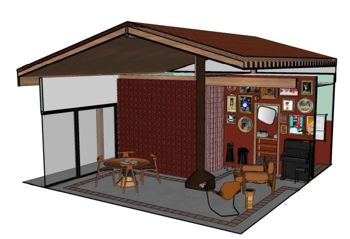 Casa Jaboticaba: estudo acadêmico da fachada